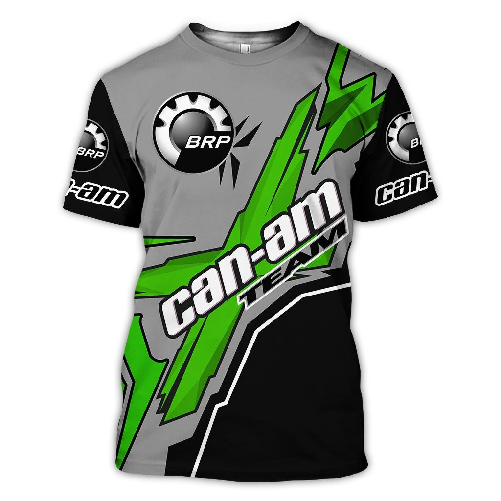 Can Am Off Road Green 3D All Over Printed T Shirt