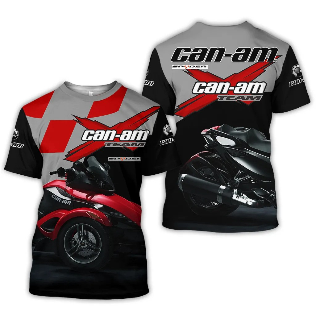 Can Am Off Road Red 3D All Over Printed T Shirt Ver1