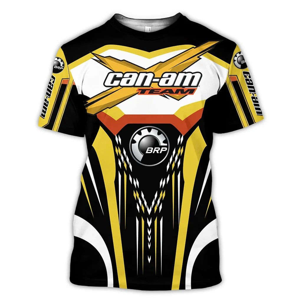 Can Am Team Yellow Off Road 3D All Over Printed T Shirt