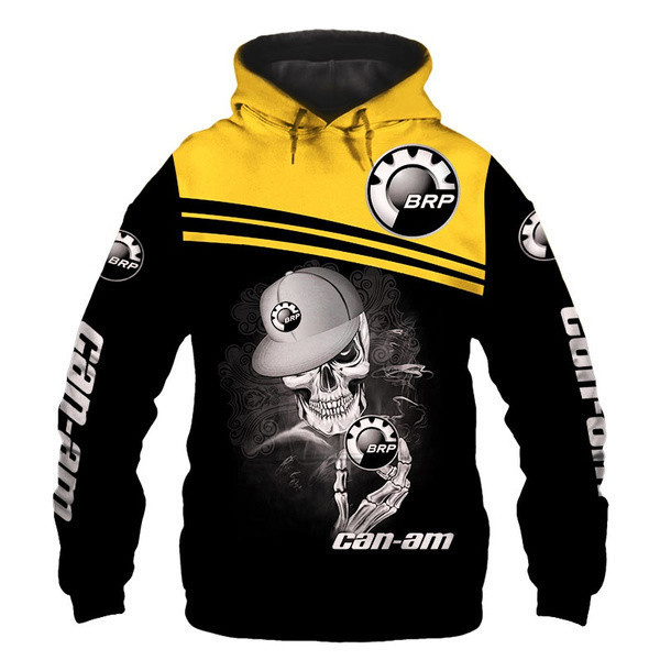 Can am Skull 3D Printed Hoodie For Men Size S 5XL