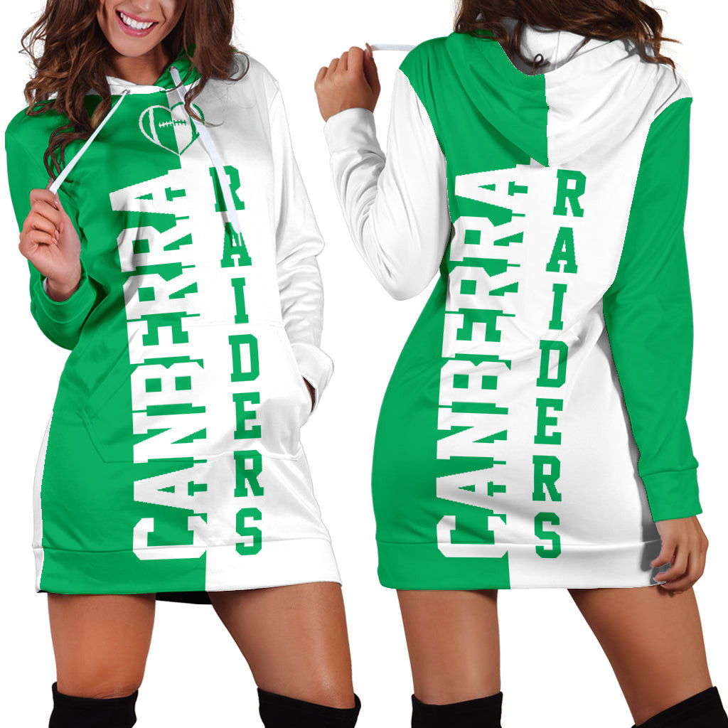 Canberra Rugby Hoodie Dress 3d All Over Print For Women Hoodie