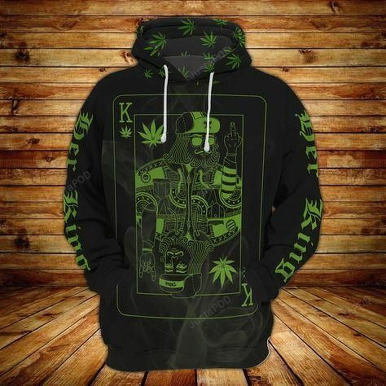 Cannabis Couple Poker 3d All Over Print Hoodie