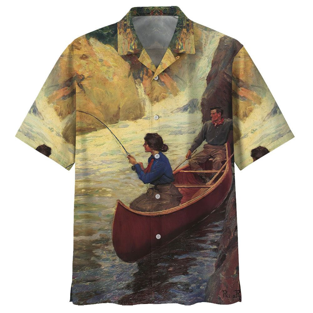 Canoeing Hawaiian Shirt - Hawaiian Shirt For Men