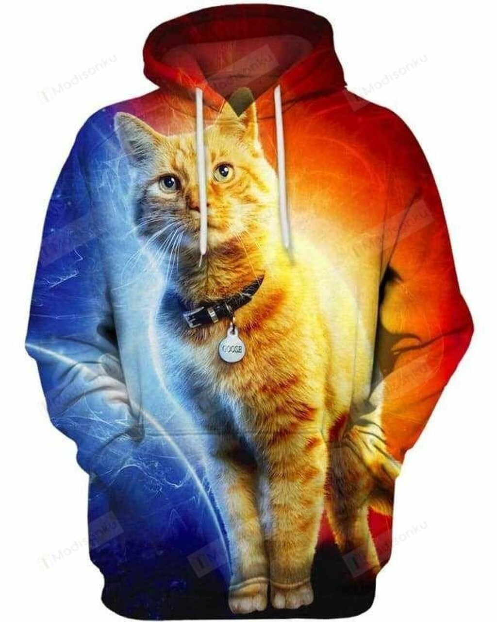 Captain Cat 3d All Over Print Hoodie