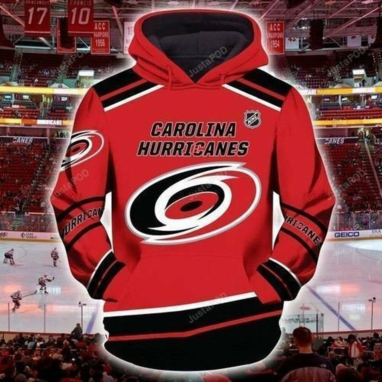 Carolina Hurricanes For Unisex 3d All Over Print Hoodie