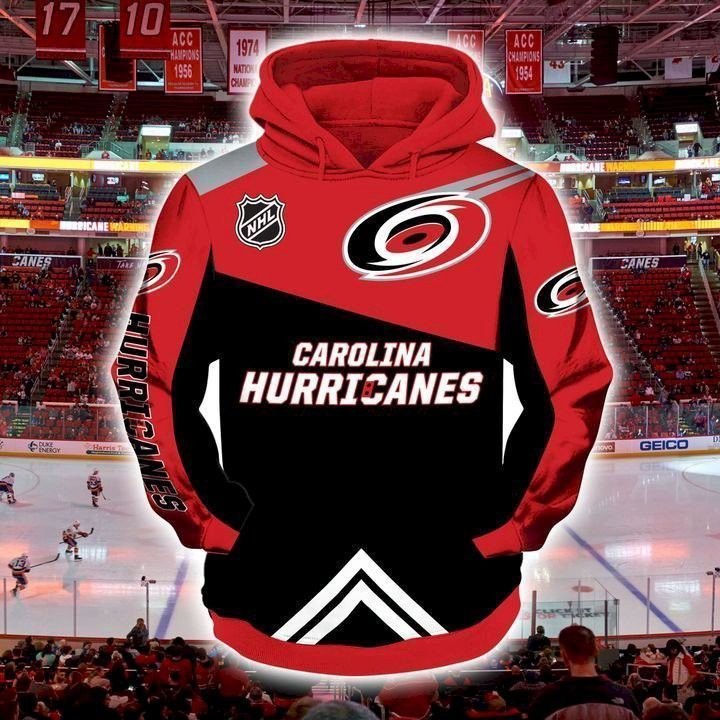 Carolina Hurricanes Hockey Team Pullover And Zippered Hoodies Custom 3D Graphic Printed 3D Hoodie All Over Print Hoodie For Men For Women