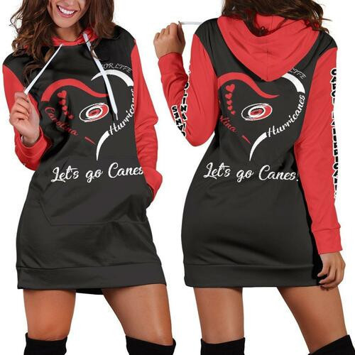 Carolina Hurricanes Hoodie Dress Sweater Dress Sweatshirt Dress 3d All Over Print For Women Hoodie