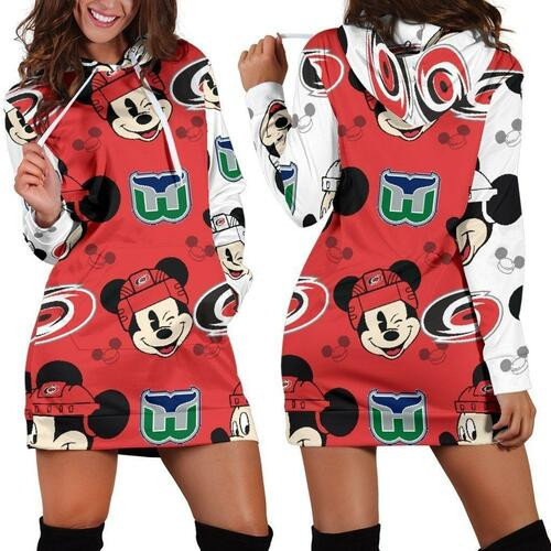 Carolina Hurricanes Womens Hoodie Dress Sweater Dress Sweatshirt Dress 3d All Over Print For Women Hoodie