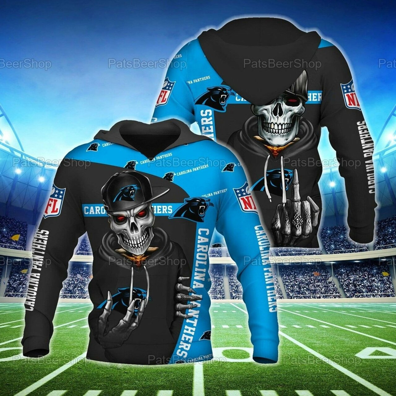 Carolina Panthers Nfl 3d All Over Printed Hoodie