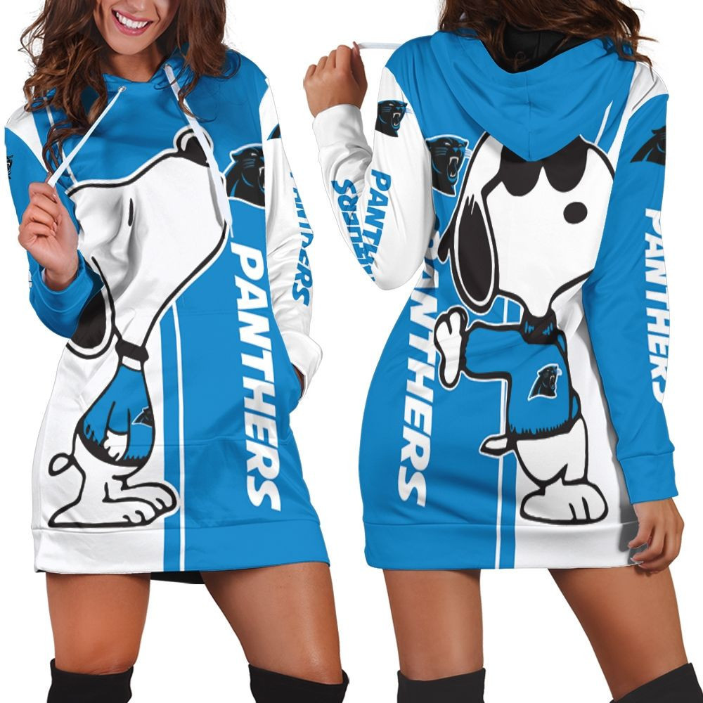 Carolina Panthers Snoopy Lover 3d Hoodie Dress Sweater Dress Sweatshirt Dress