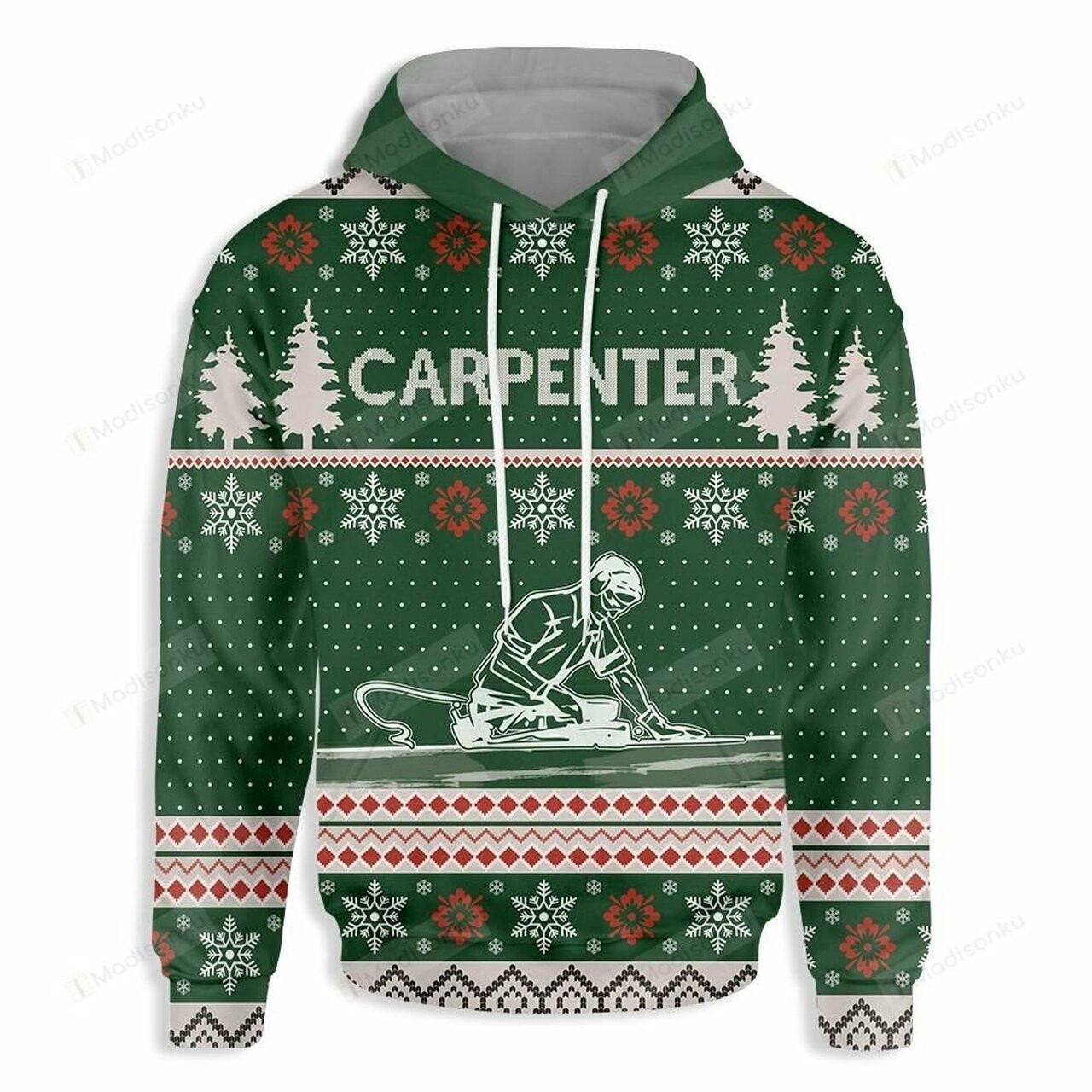 Carpenter Christmas 3d All Over Print Hoodie
