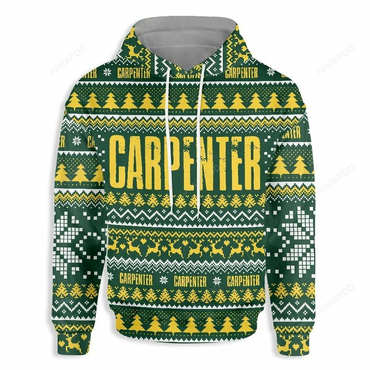 Carpenter Happy Christmas 3d All Over Print Hoodie