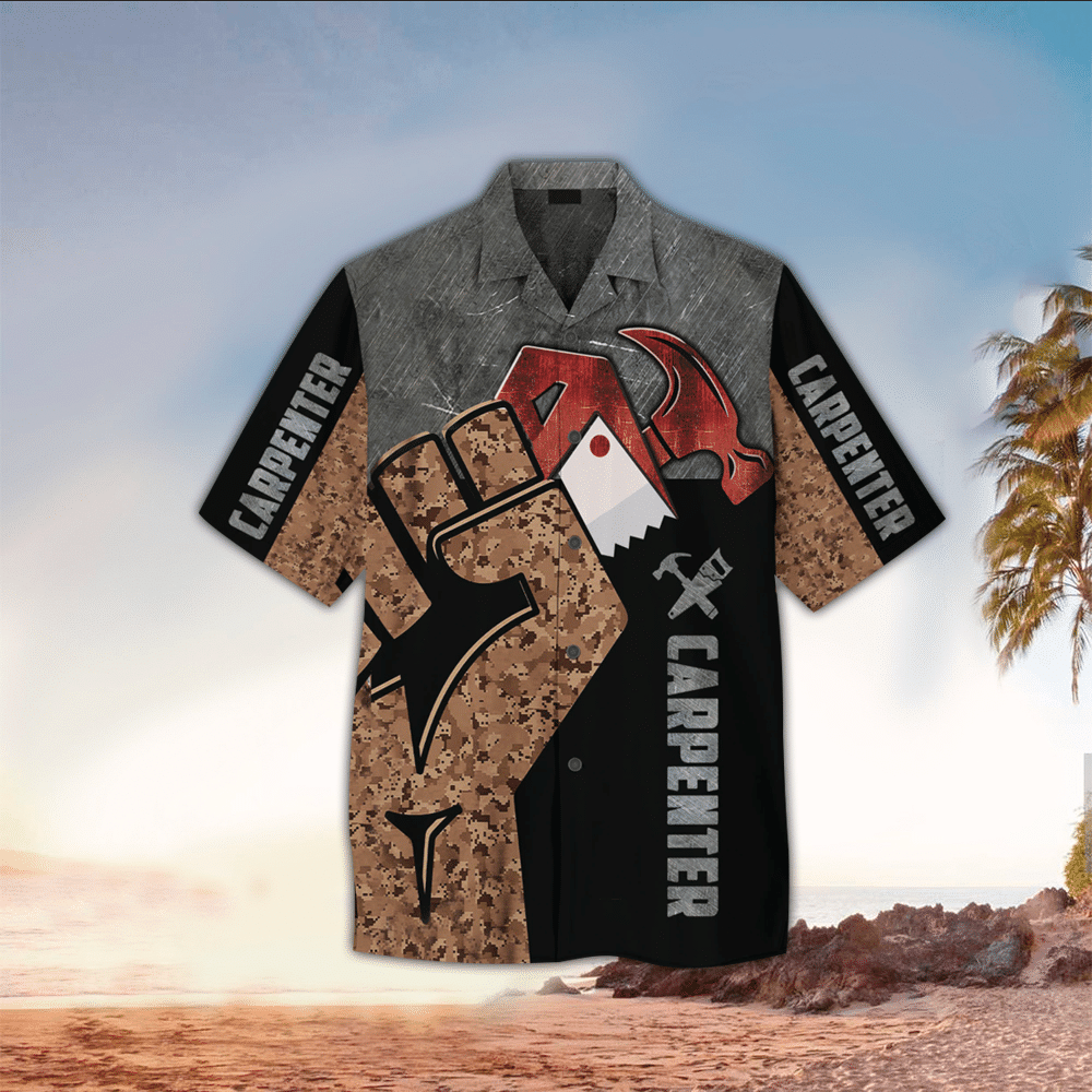 Carpenter Hawaiian Shirt Perfect Carpenter Clothing Shirt for Men and Women