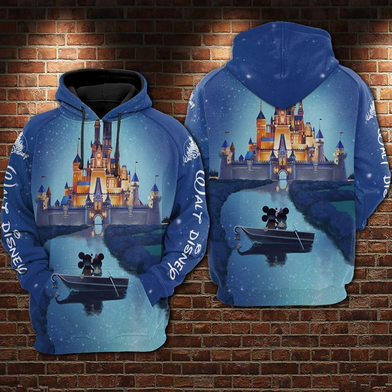 Cartoon Character Mickey Minnie View Hoodie All Over Printed 3D Unisex Men Women