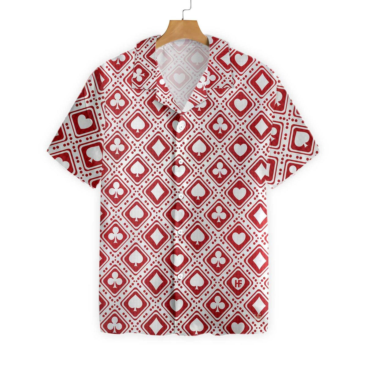 Casino Red Pattern Hawaiian Shirt