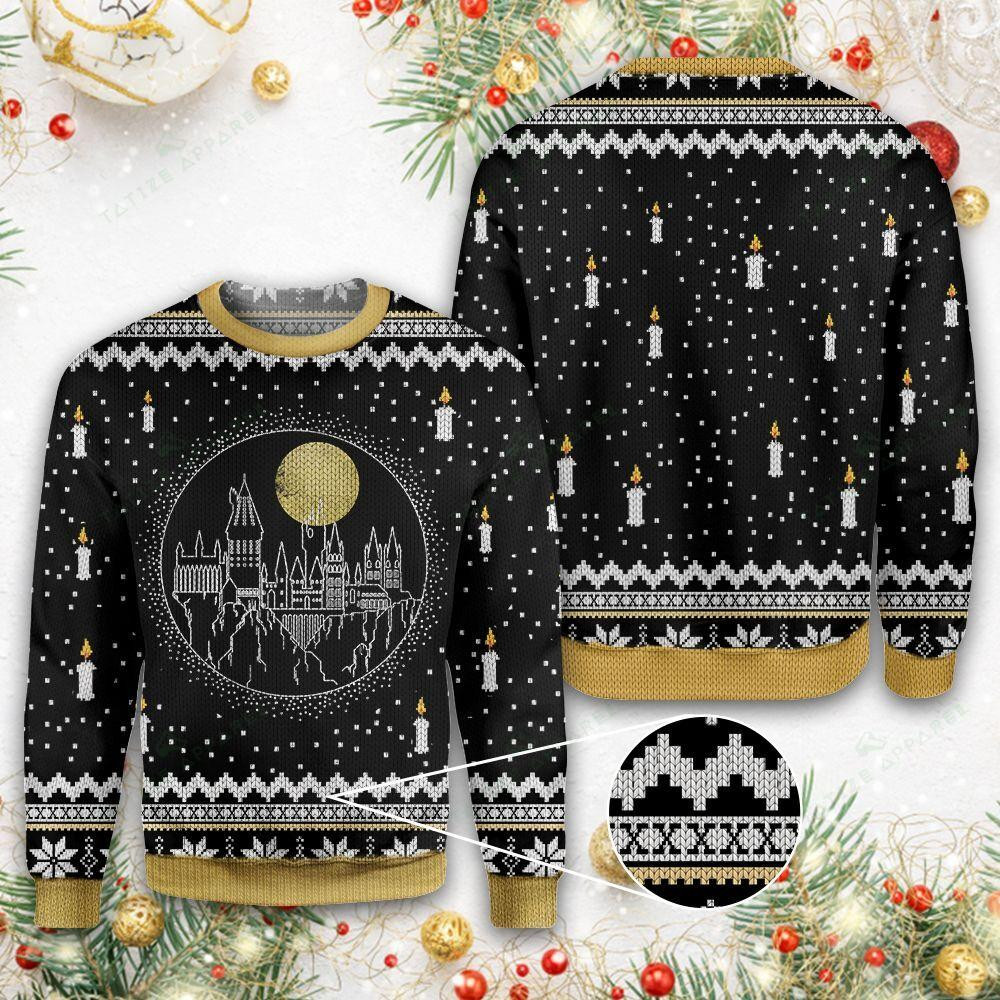 Castle Candles Ugly Christmas Sweater Ugly Sweater For Men Women
