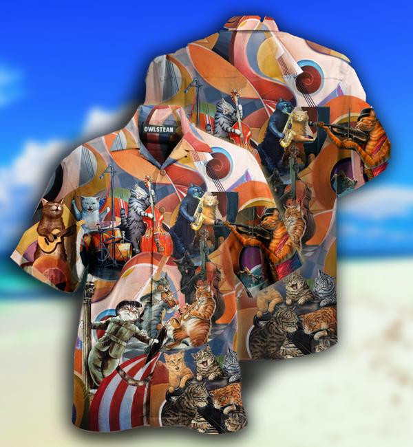 Cat Amazing Band Limited - Hawaiian Shirt - Hawaiian Shirt For Men, Hawaiian Shirt For Women, Aloha Shirt