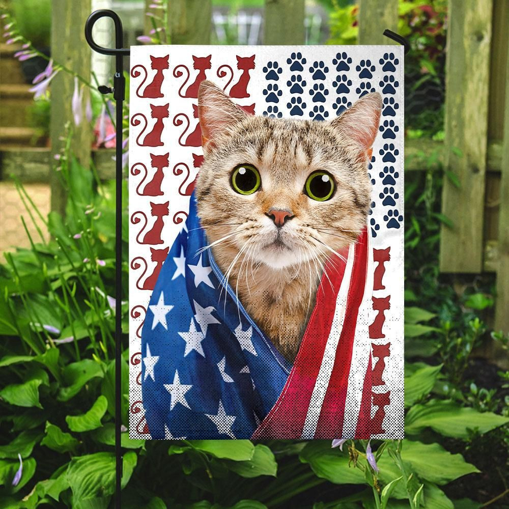 Cat American Cat Garden Flag House Flag