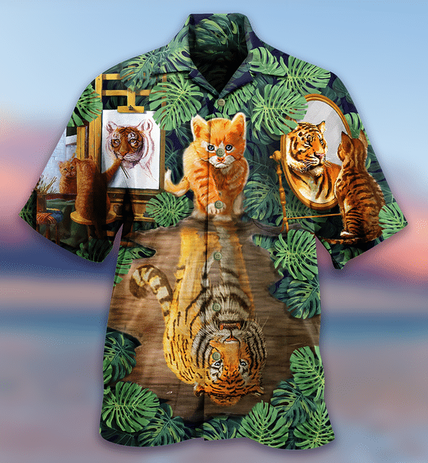 Cat And Tiger Limited Edition - Hawaiian Shirt Hawaiian Shirt For Men