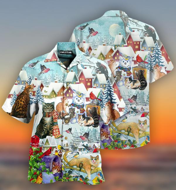 Cat Bird Winter Limited Edition - Hawaiian Shirt Hawaiian Shirt For Men