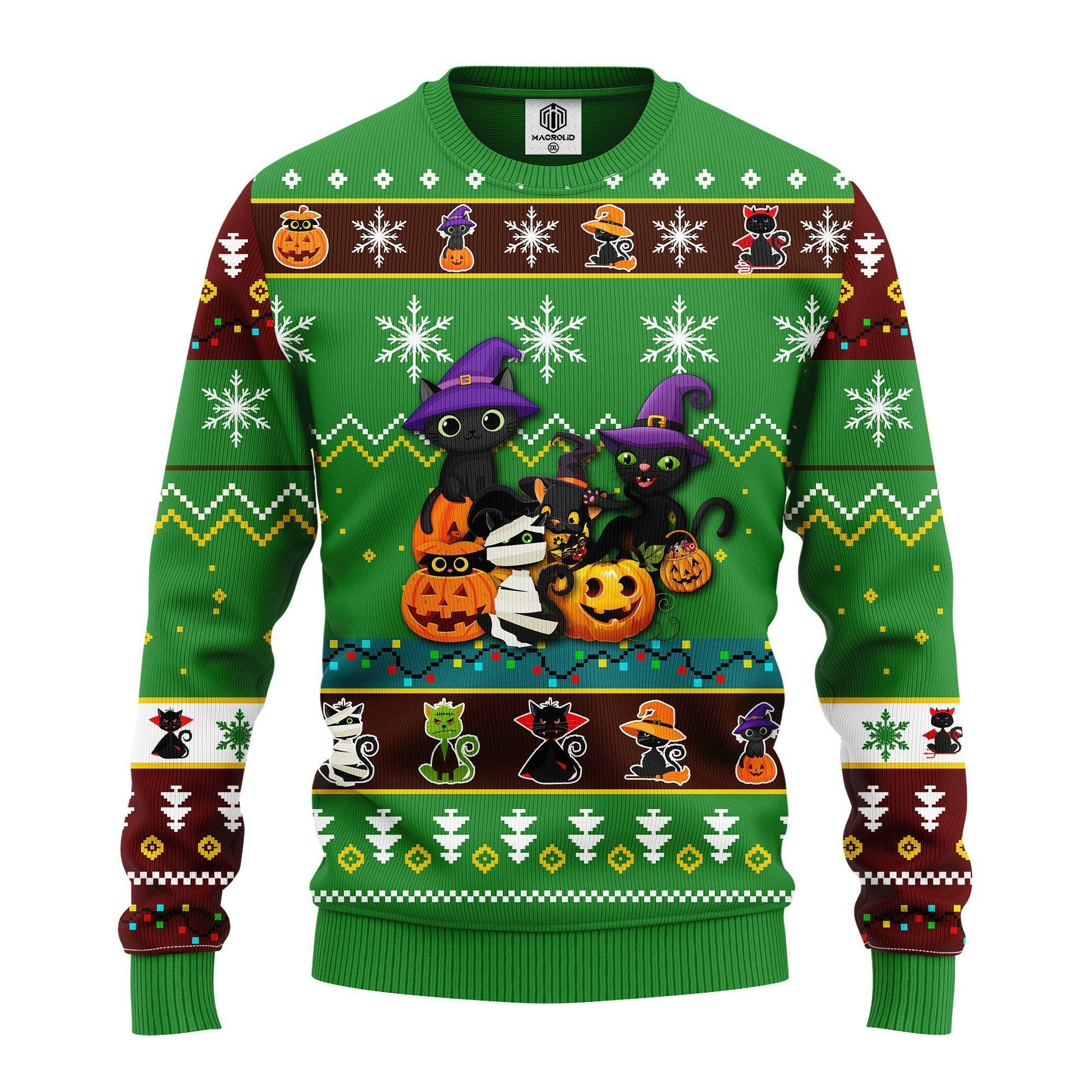 Cat Cute Witcher Noel Mc Ugly Christmas Sweater Ugly Sweater For Men Women