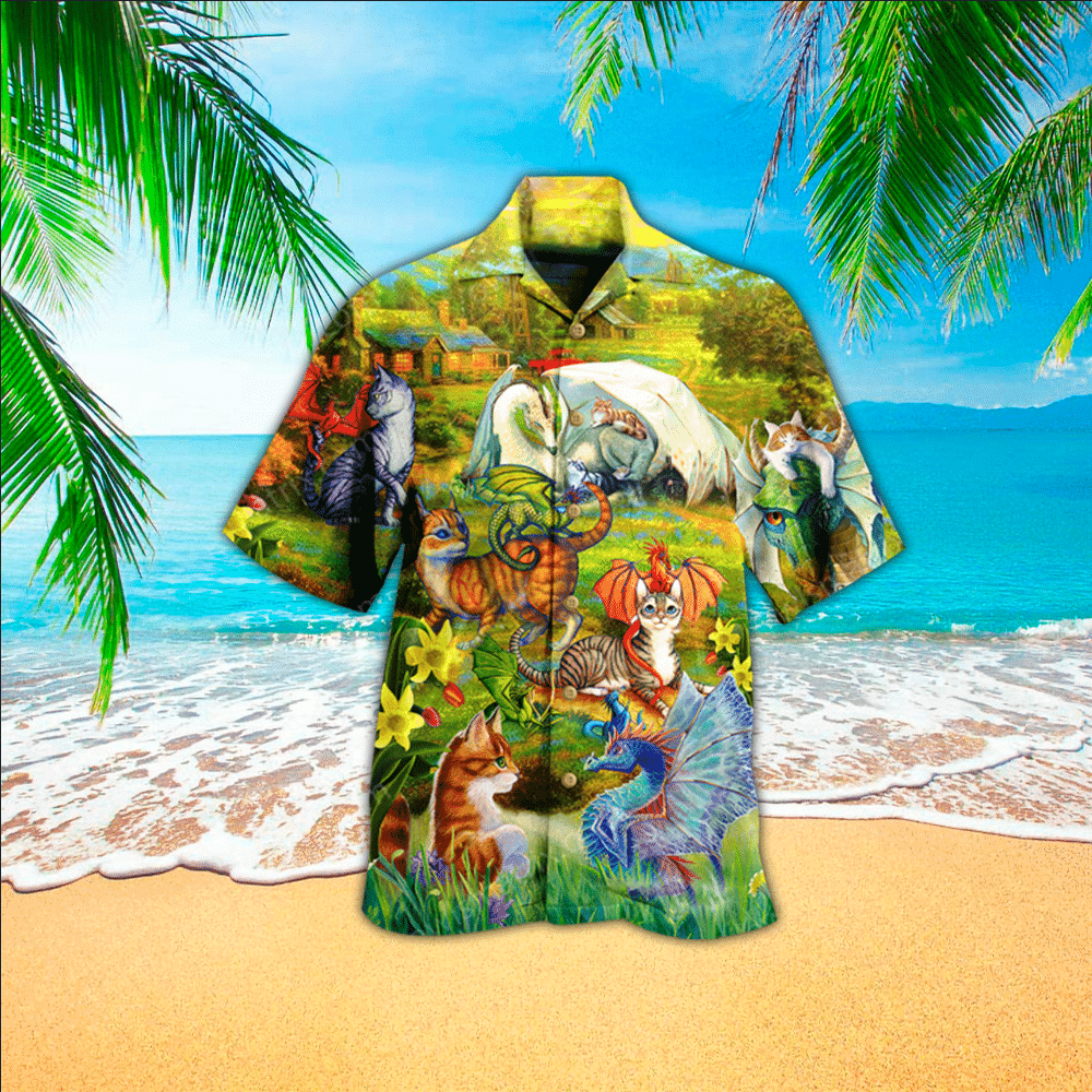 Cat Hawaiian Shirt For Men Cat Lover Gifts Shirt for Men and Women