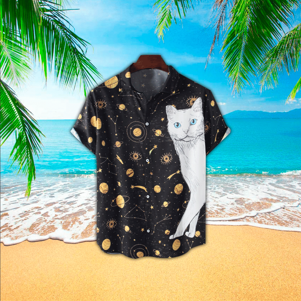 Cat Hawaiian Shirt For Men Cat Lover Gifts Shirt for Men and Women