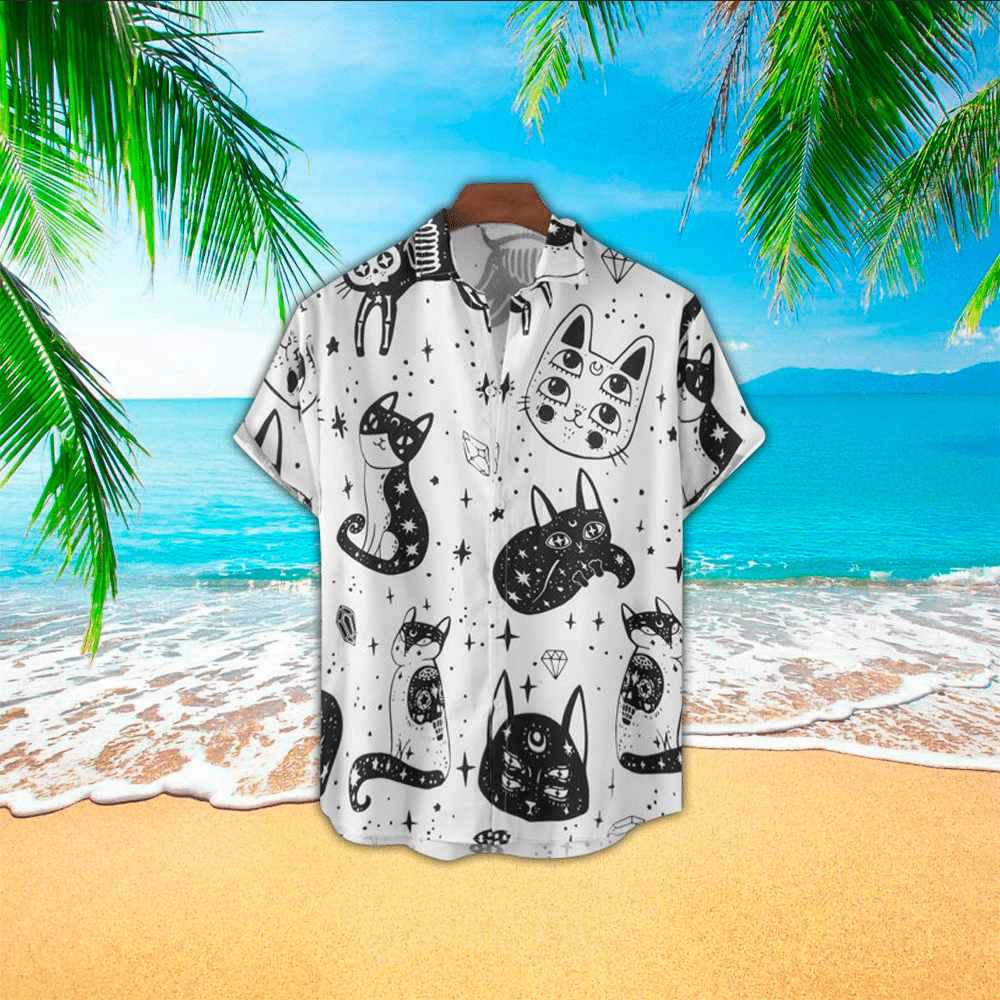 Cat Hawaiian Shirt For Men Cat Lover Gifts Shirt for Men and Women