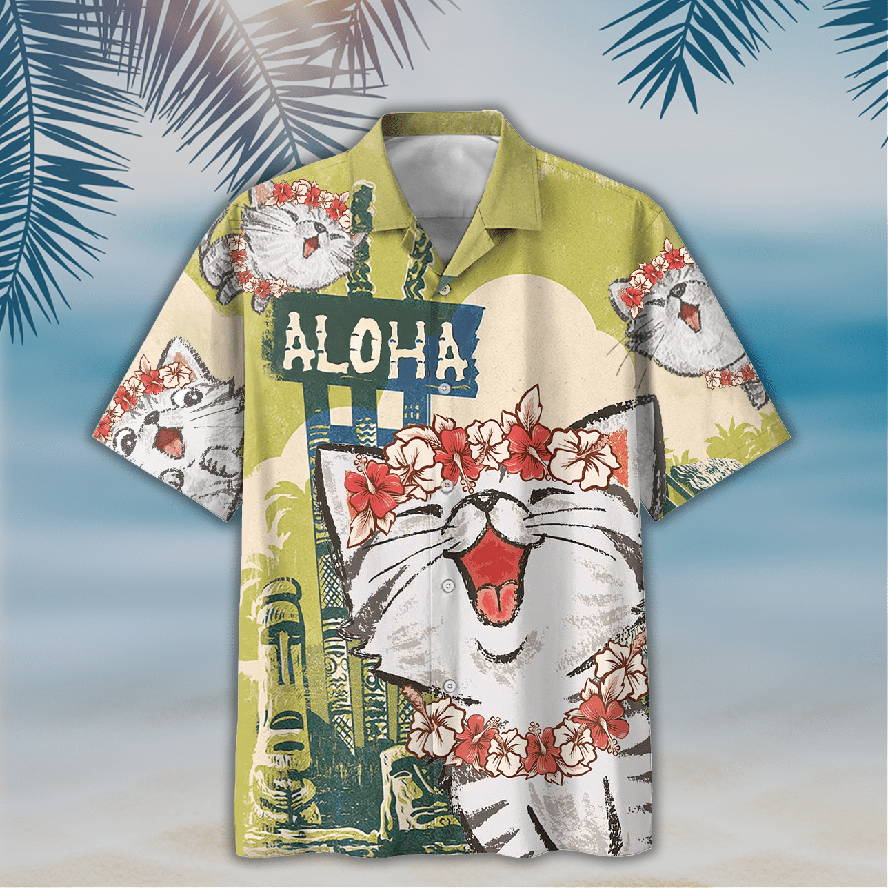 Cat Hawaiian Shirt For Men Women