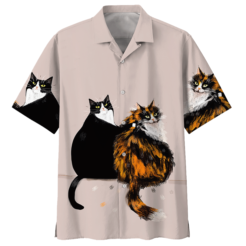 Cat Hawaiian Shirt - Hawaiian Shirt For Men