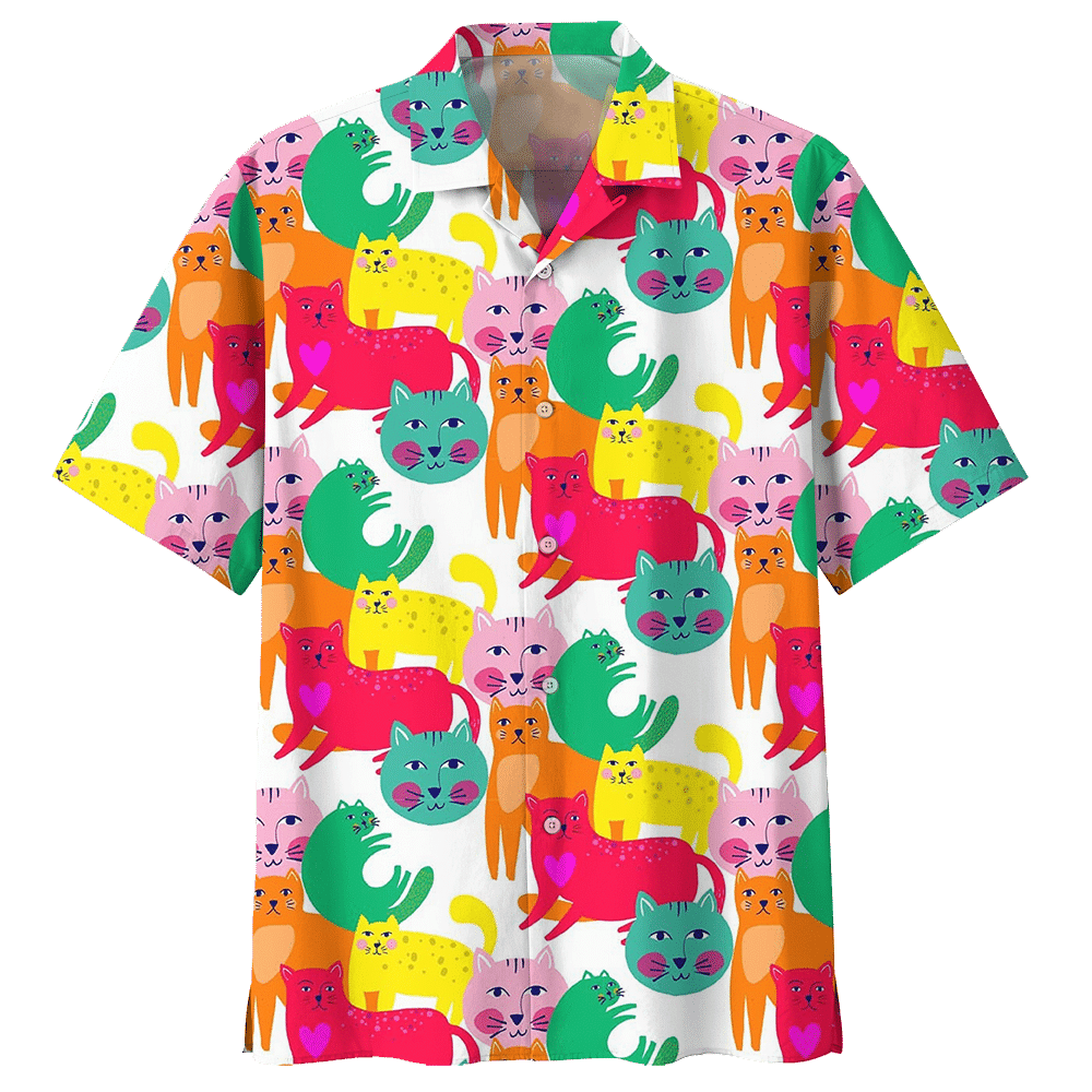 Cat Hawaiian Shirt - Hawaiian Shirt For Men