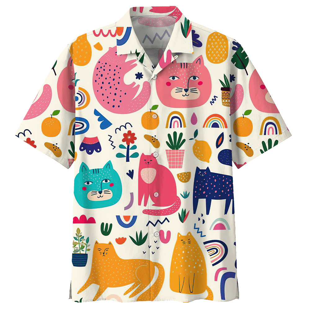 Cat Hawaiian Shirt - Hawaiian Shirt For Men