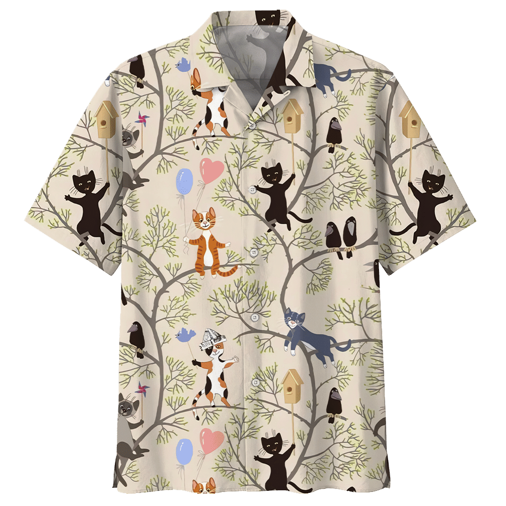 Cat Hawaiian Shirt - Hawaiian Shirt For Men