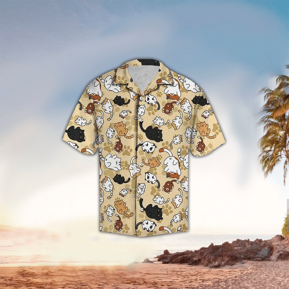 Cat Hawaiian Shirt Perfect Cat Clothing Shirt for Men and Women