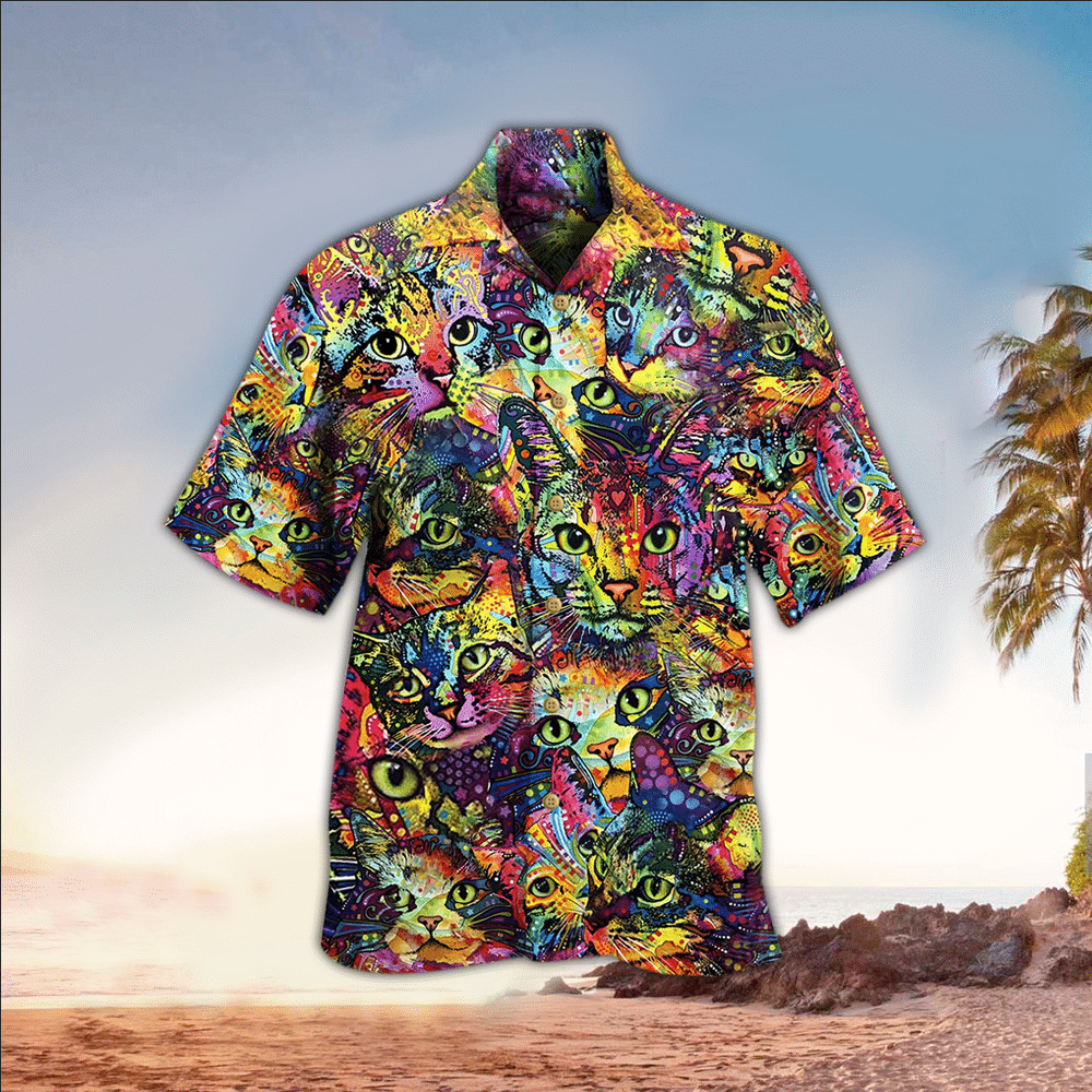 Cat Hawaiian Shirt Perfect Cat Clothing Shirt for Men and Women