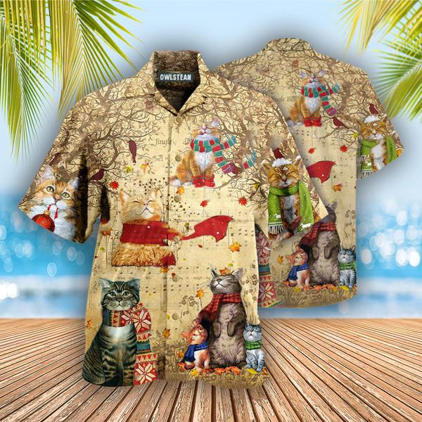 Cat In The Melody Of Life Edition - Hawaiian Shirt - Hawaiian Shirt For Men