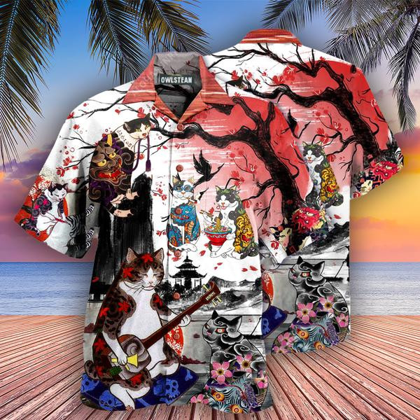 Cat Japanese Art Edition - Hawaiian Shirt Hawaiian Shirt For Men