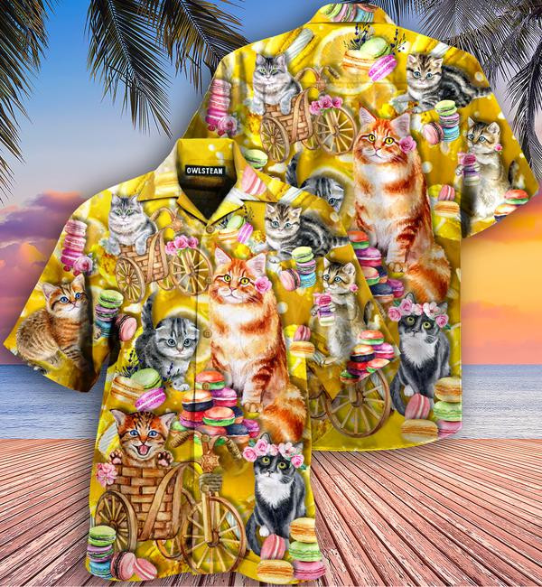 Cat Life Is Better With Cats And Maracon Edition - Hawaiian Shirt - Hawaiian Shirt For Men