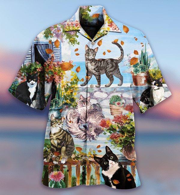 Cat Loves Home And Loves Summer Limited Edition - Hawaiian Shirt - Hawaiian Shirt For Men, Hawaiian Shirt For Women, Aloha Shirt