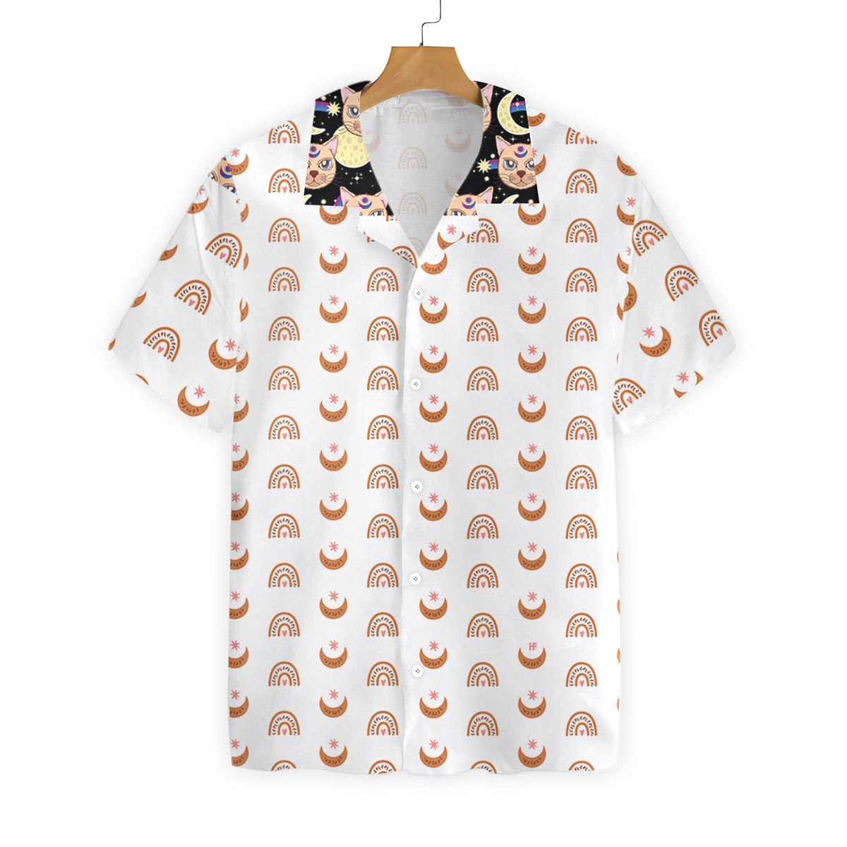 Cat Moon Hawaiian Shirt