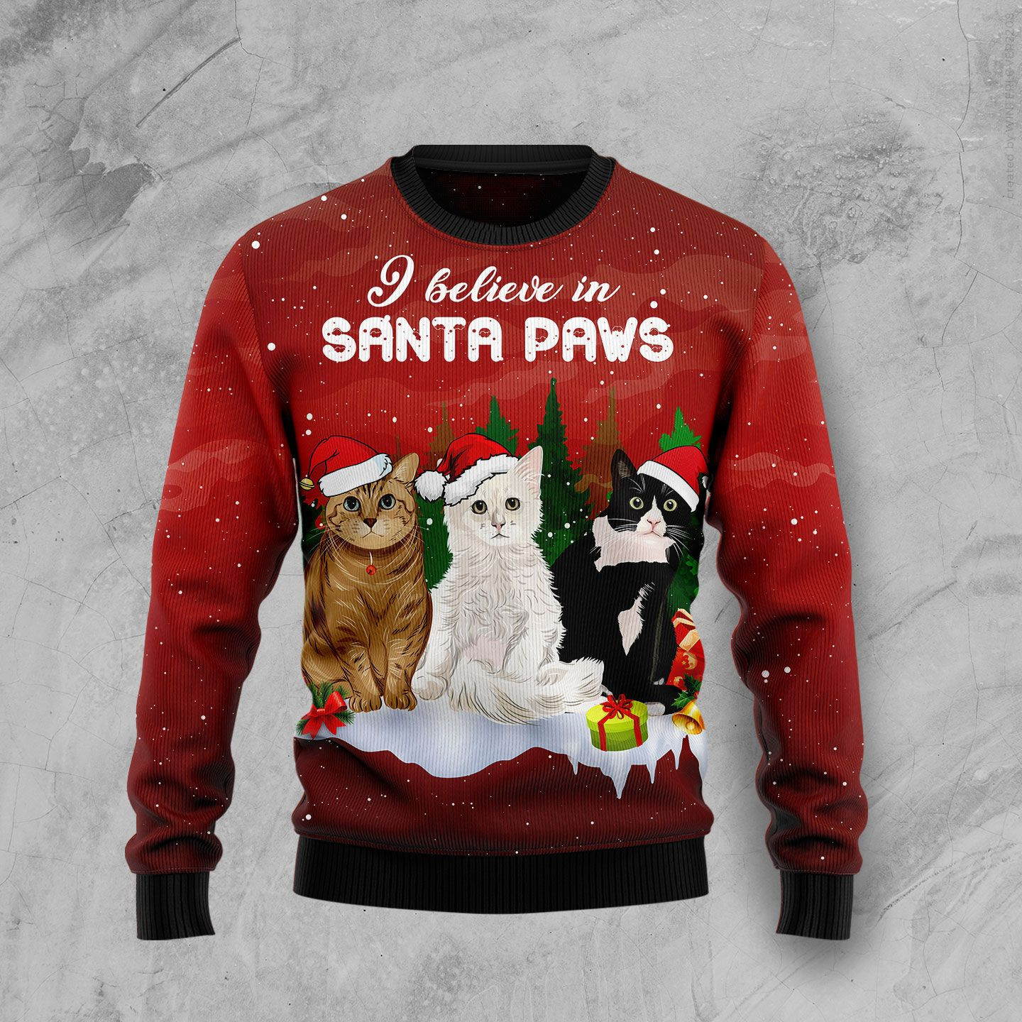 Cat Santa Paws Ugly Christmas Sweater Ugly Sweater For Men Women