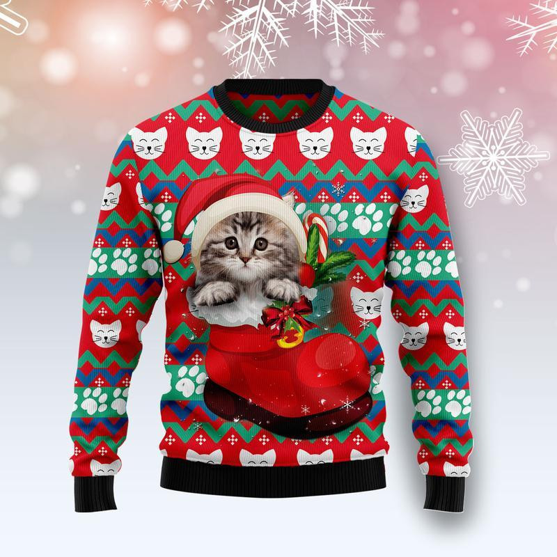 Cat Socks Ugly Christmas Sweater Ugly Sweater For Men Women