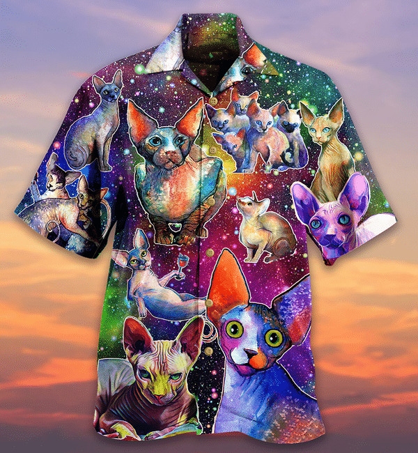 Cat To The Galaxy And Back Limited Edition - Hawaiian Shirt - Hawaiian Shirt For Men