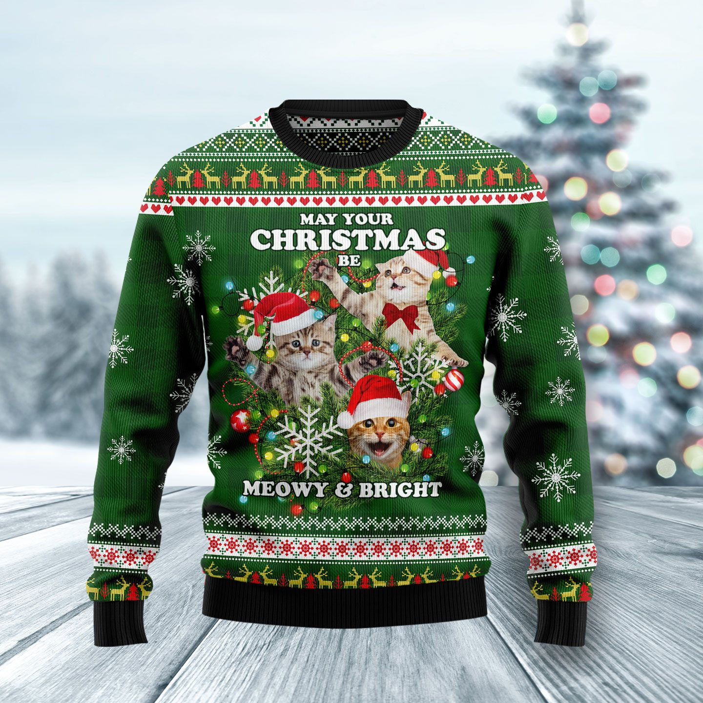 Cat Ugly Christmas Sweater