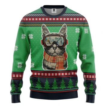 Cat Ugly Christmas Sweater Ugly Sweater For Men Women