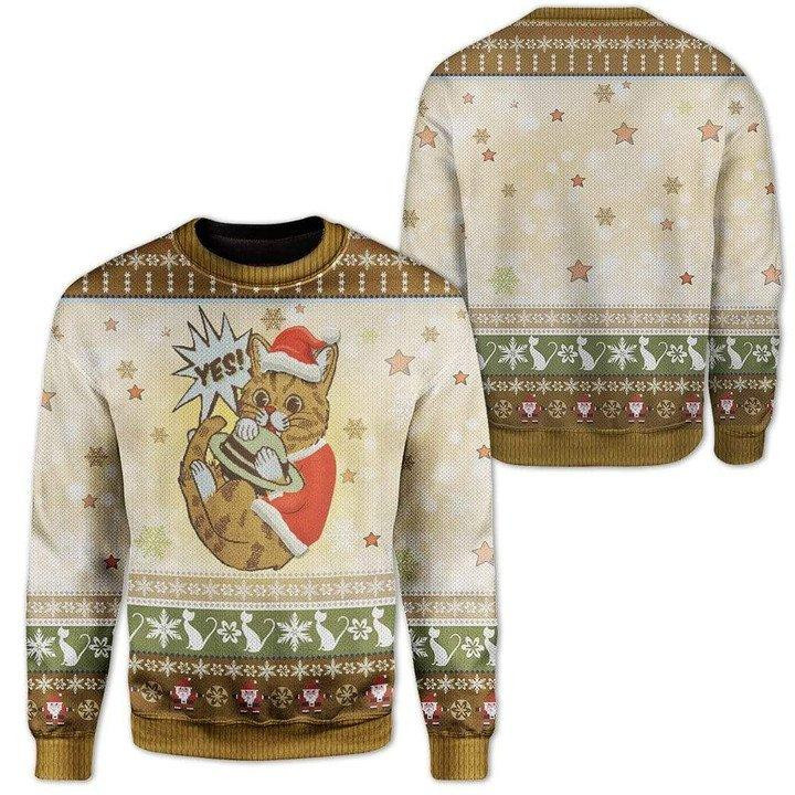 Cat Ugly Christmas Sweater Ugly Sweater For Men Women