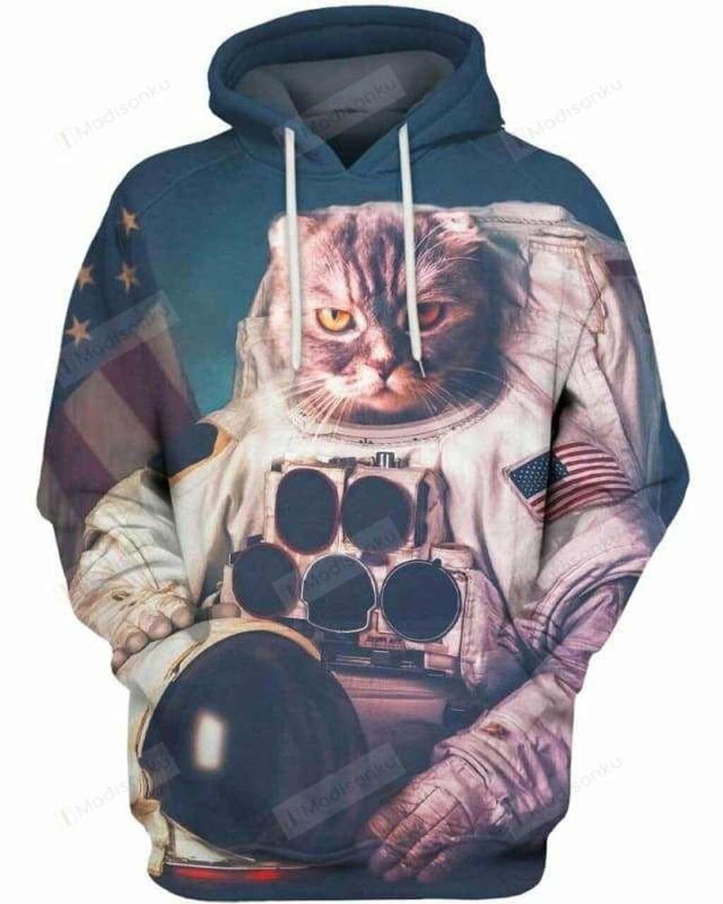 Catronaut 3d All Over Print Hoodie