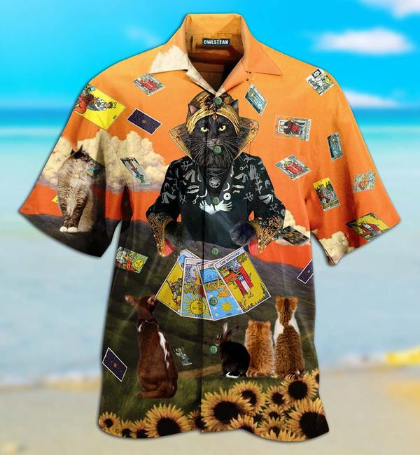 Cats And Tarot Style Limited - Hawaiian Shirt - Hawaiian Shirt For Men