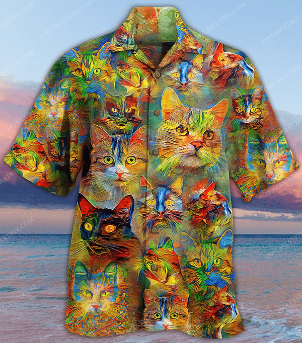 Cats Beautiful Color Limited Edition - Hawaiian Shirt Hawaiian Shirt For Men, Hawaiian Shirt For Women, Aloha Shirt