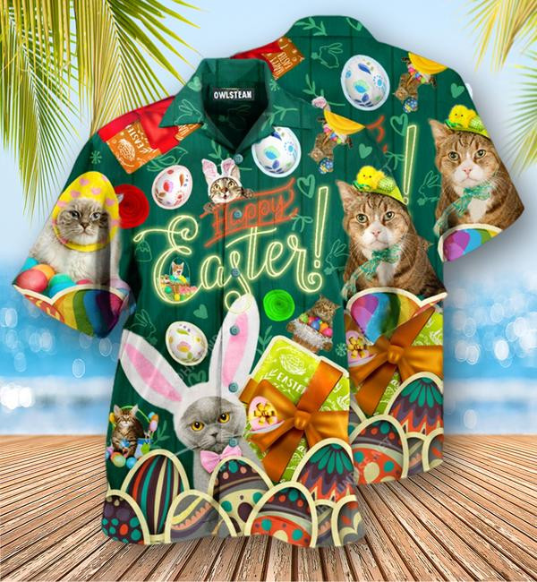 Cats Easter Blessings To You And Your Cats Edition - Hawaiian Shirt - Hawaiian Shirt For Men